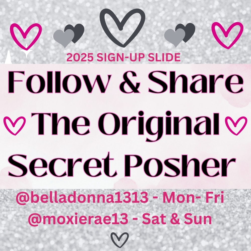 NEW SECRET POSHER SIGN UP LISTING READ INFO AND COMMENT XO TY - Picture 2 of 2
